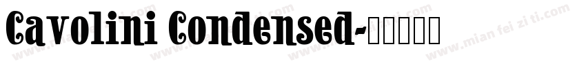 Cavolini Condensed字体转换